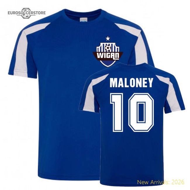 Shaun Maloney Wigan Sports Training Jersey (Blue)-Vantage Point Soccer