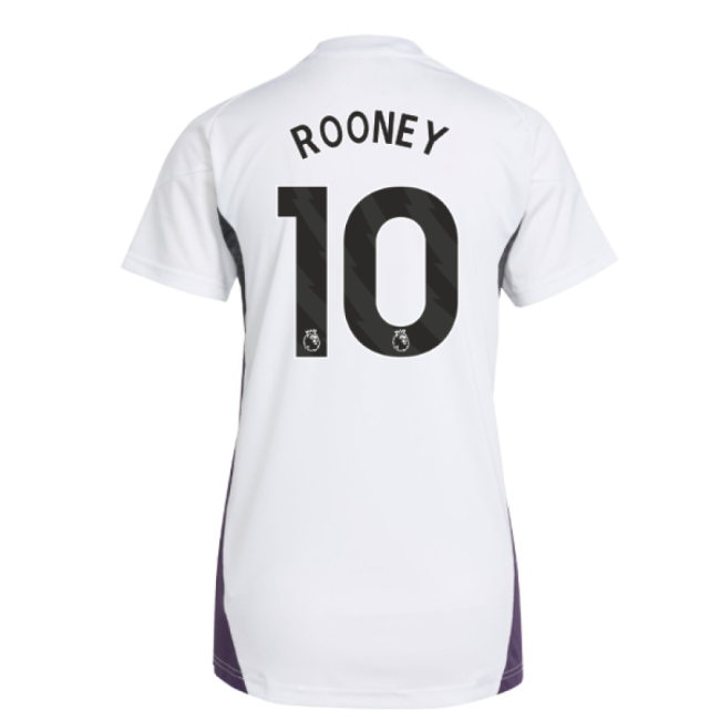 2025-2026 Man Utd Training Jersey (White) - Womens (Rooney 10)-Football Jersey Hub