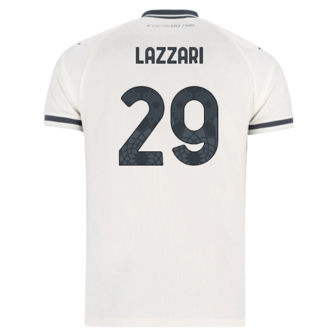 2025-2026 Lazio Away Shirt - Kids (Lazzari 29)-Vantage Point Soccer