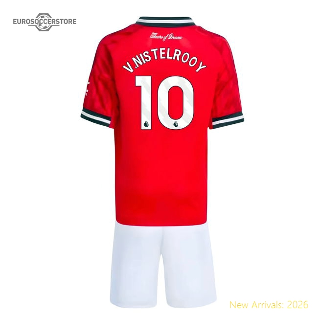 2025-2026 Man Utd Home Mini Kit (V.Nistelrooy 10)-Football Jersey Hub