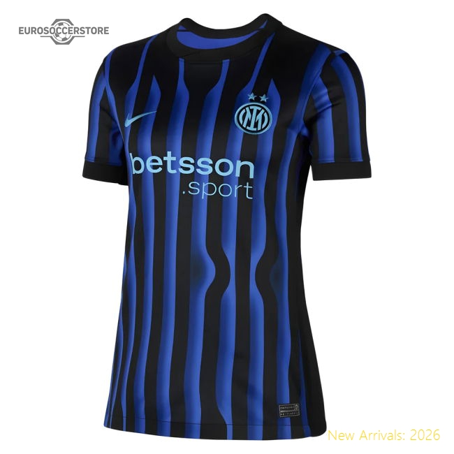 2025-2026 Inter Milan Home Shirt (Womens) (Vieri 32)-Football Shirts Shop