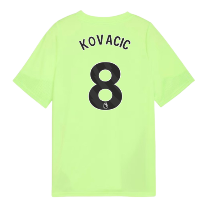 2025-2026 Man City Training Jersey (Fizzy Apple) - Kids (Kovacic 8)-Football Shirts Shop