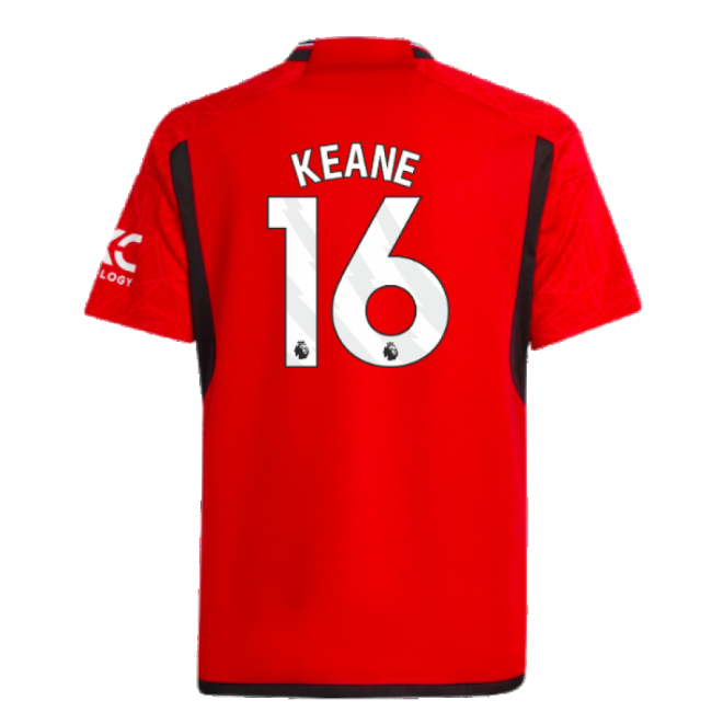 2023-2024 Man Utd Home Shirt (Kids) (Keane 16)-Football Jersey Hub