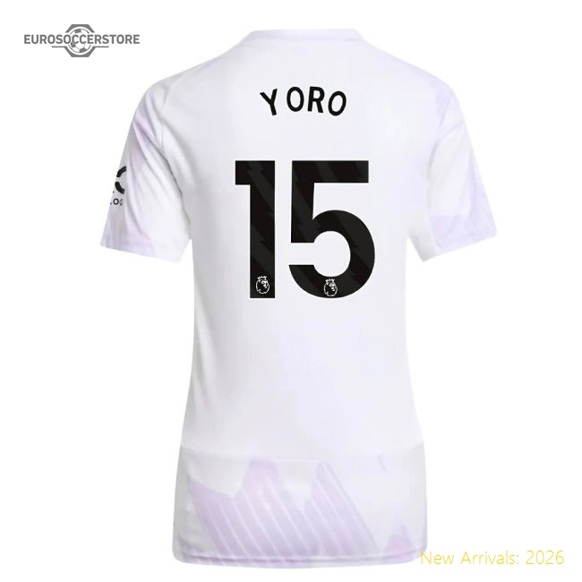 2025-2026 Man Utd Away Shirt (Womens) (Yoro 15)-Football Jersey Hub