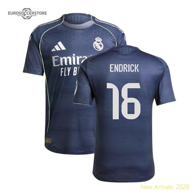 2025-2026 Real Madrid Authentic Away Shirt (Endrick 16)-Football Shirts Shop