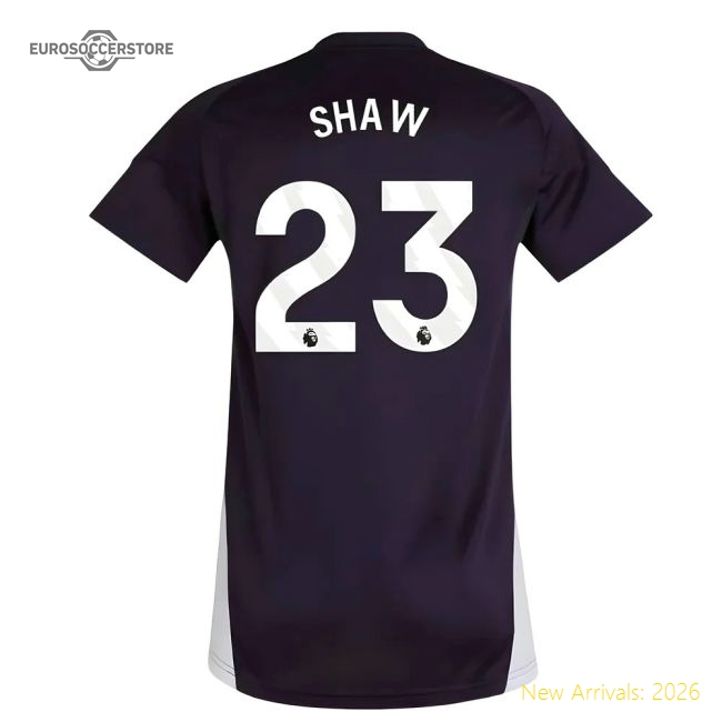 2025-2026 Man Utd Training Jersey (Aurora Plum) - Womens (Shaw 23)-Football Jersey Hub