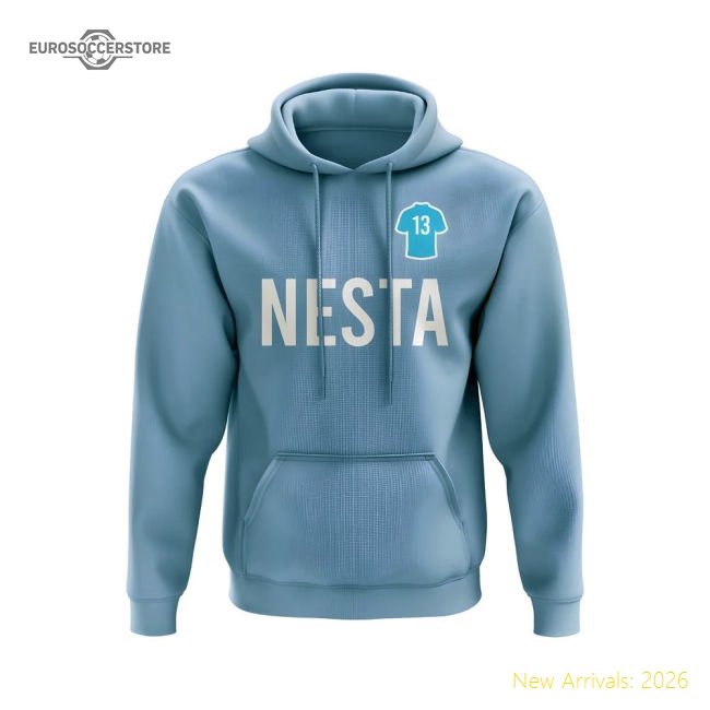 Alessandro Nesta Lazio Number Hoody (Sky)-Vantage Point Soccer