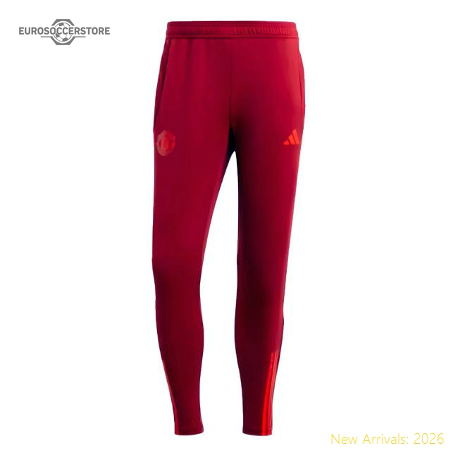 2023-2024 Man Utd EU Training Pants (Burgundy)-Football Jersey Hub