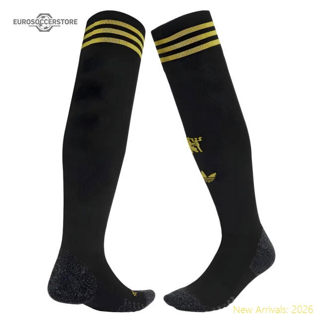 2025-2026 Man Utd Third Socks (Black)-Football Jersey Hub