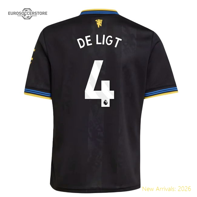 2025-2026 Man Utd Third Shirt (Kids) (De Ligt 4)-Football Jersey Hub