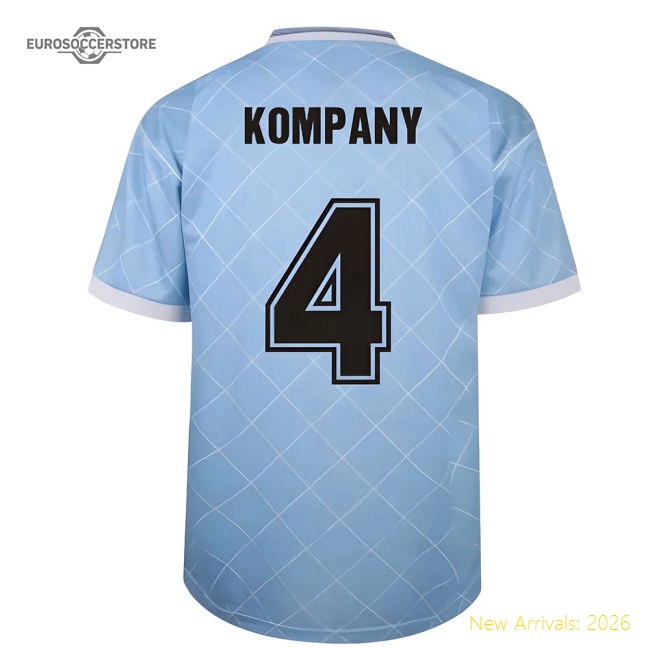 Manchester City 1988 Retro Football Shirt (KOMPANY 4)-Football Jersey Hub