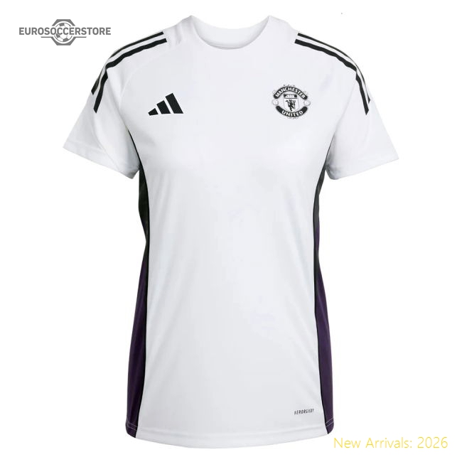 2025-2026 Man Utd Training Jersey (White) - Womens (V.Nistelrooy 10)-Football Jersey Hub