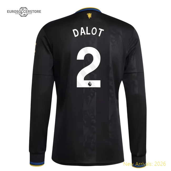 2025-2026 Man Utd Long Sleeve Third Shirt (Dalot 2)-Football Jersey Hub