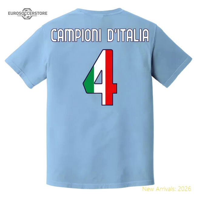 Forza Napoli Campioni T-Shirt (Sky)-Vantage Point Soccer