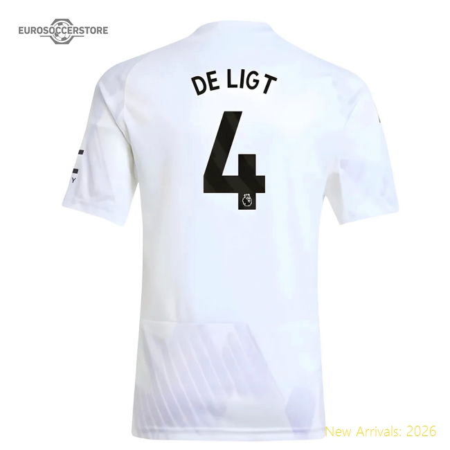 2025-2026 Man Utd Away Shirt (Kids) (De Ligt 4)-Football Jersey Hub
