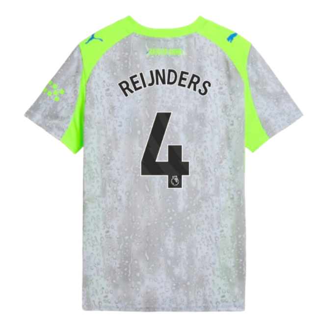 2025-2026 Man City Third Shirt (Kids) (Reijnders 4)-Football Jersey Hub