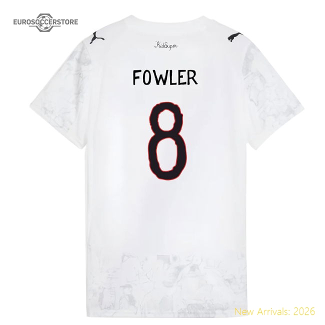 2025-2026 KIDSUPER x Manchester City CWC Shirt (White) - Womens (Fowler 8)-Football Shirts Shop