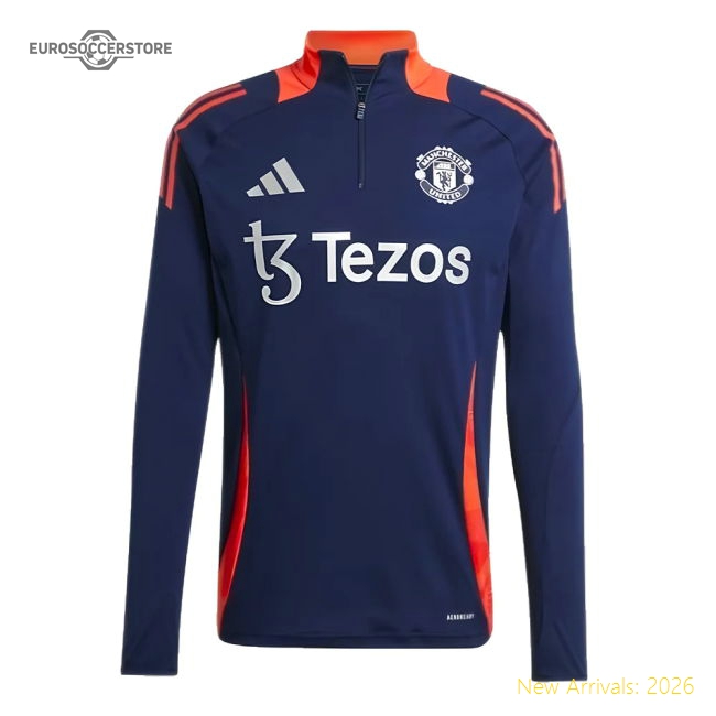 2024-2025 Man Utd Training Top (Night Indigo)-Football Jersey Hub