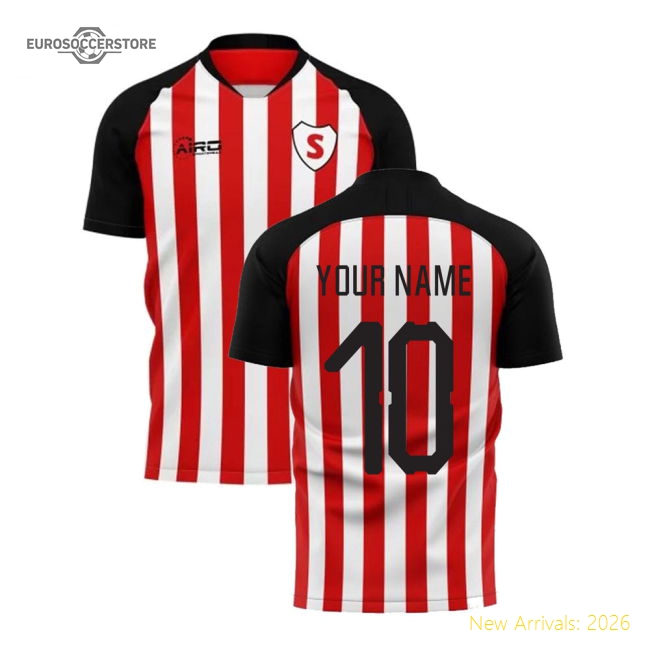 2025-2026 Sunderland Home Concept Football Shirt (Your Name)-Football Shirts Shop