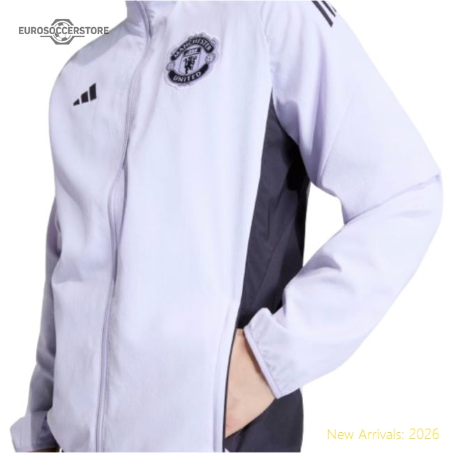 2025-2026 Man Utd Presentation Jacket (Purple Tint)-Football Jersey Hub