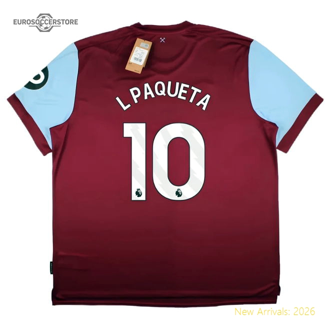 2023-2024 West Ham United Home Shirt (L PAQUETA 10)-Vantage Point Soccer
