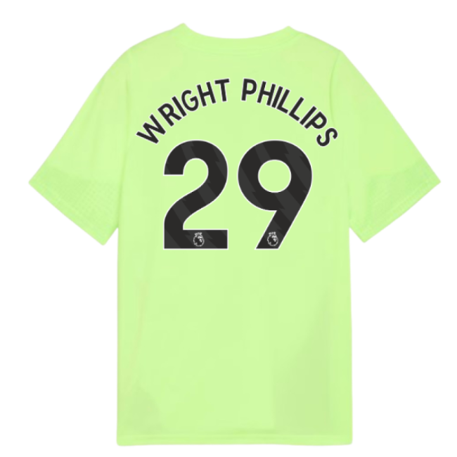 2025-2026 Man City Training Jersey (Fizzy Apple) - Kids (Wright Phillips 29)-Football Shirts Shop