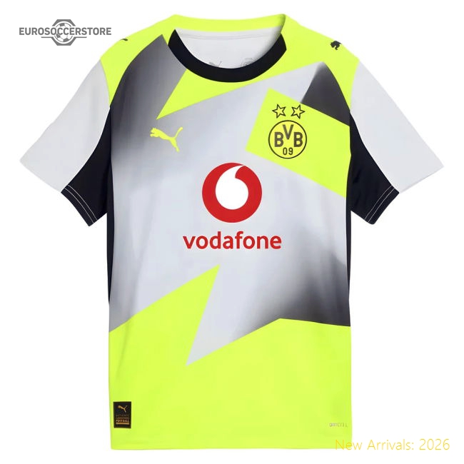 2025-2026 Borussia Dortmund Away Shirt (Kids) (Anton 3)-Football Jersey Hub