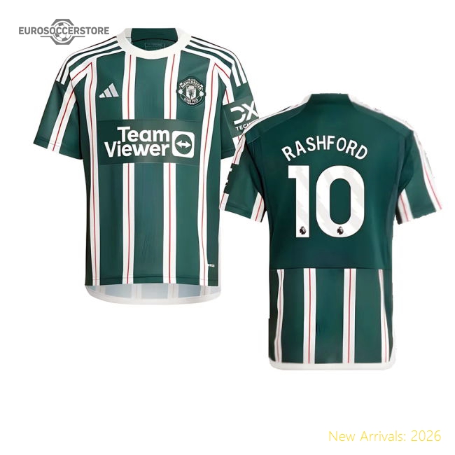 2023-2024 Man Utd Away Shirt (Kids) (Rashford 10)-Football Jersey Hub
