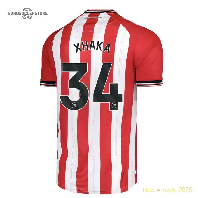2025-2026 Sunderland Home Shirt (Xhaka 34)-Football Shirts Shop