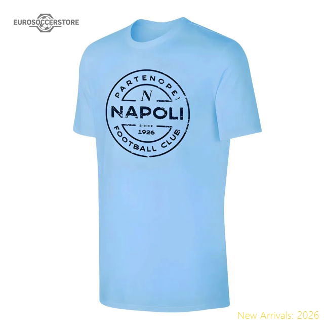 Napoli \'Stamp\' t-shirt - Light blue-Vantage Point Soccer