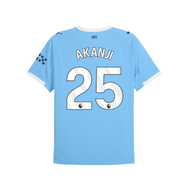 2025-2026 Man City Home Shirt (Akanji 25)-Football Shirts Shop