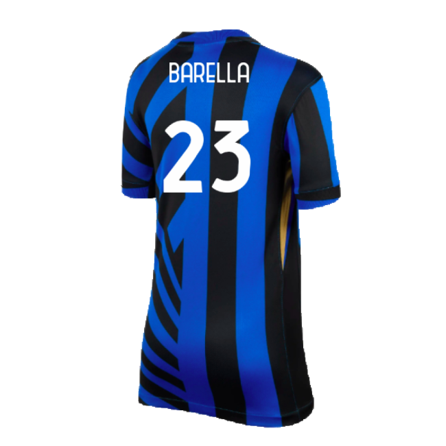 2024-2025 Inter Milan Home Shirt (Kids) (Barella 23)-Football Shirts Shop