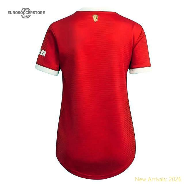 Man Utd 2021-2022 Home Shirt (Ladies)-Football Jersey Hub