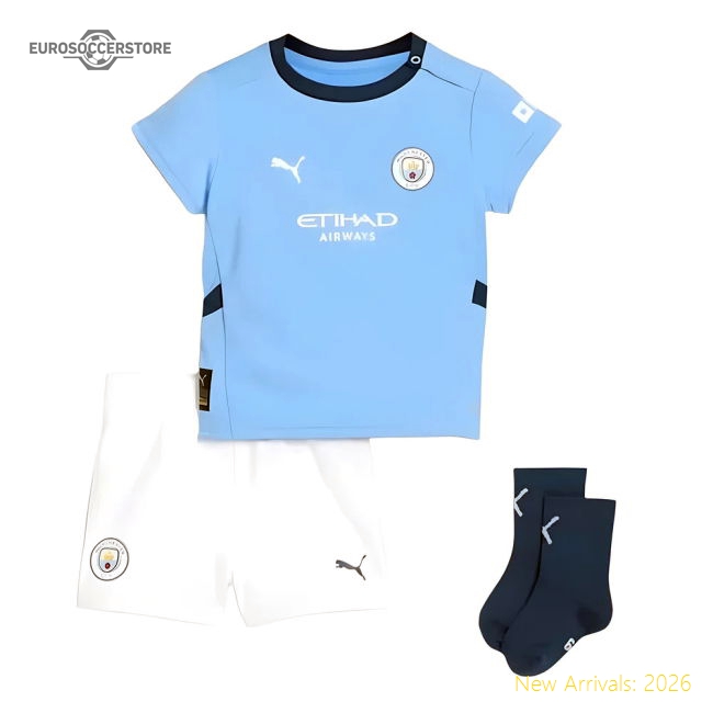 2024-2025 Man City Home Baby Kit (Walker 2)-Football Jersey Hub