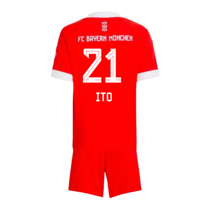 2025-2026 Bayern Munich Home Mini Kit (Ito 21)-PitchVibe Kits