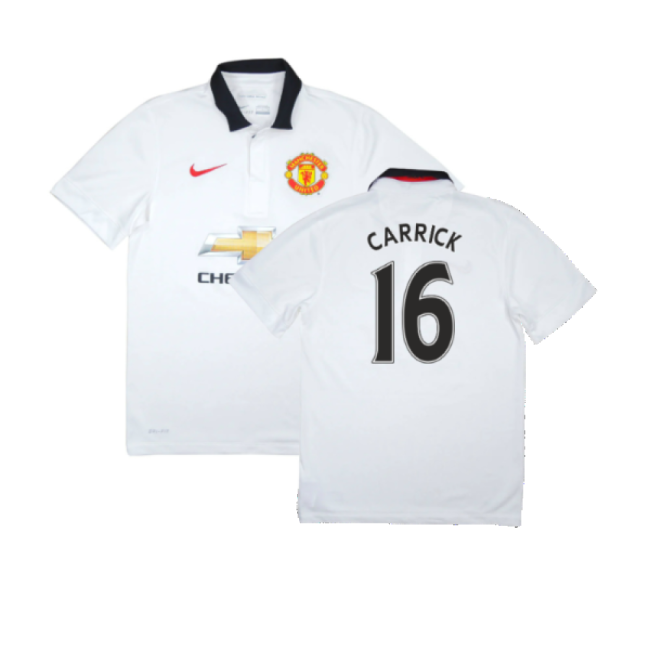 Manchester United 2014-15 Away Shirt (Very Good) (Carrick 16)-Football Jersey Hub