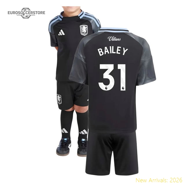 2025-2026 Aston Villa Away Mini Kit (Bailey 31)-PitchVibe Kits