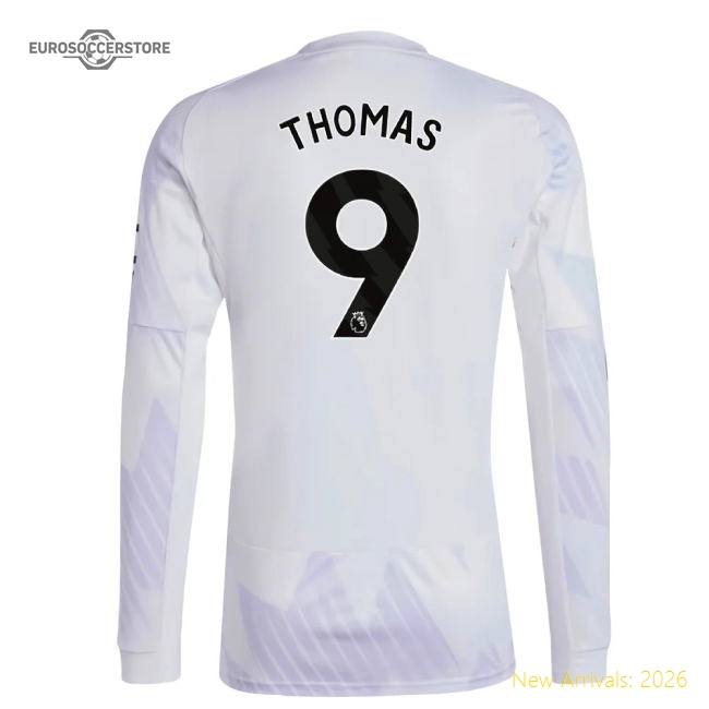 2025-2026 Man Utd Long Sleeve Away Shirt (Thomas 9)-Football Jersey Hub