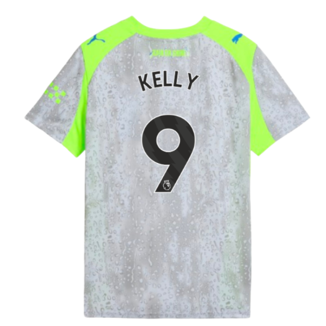2025-2026 Man City Third Shirt (Kids) (Kelly 9)-Football Jersey Hub