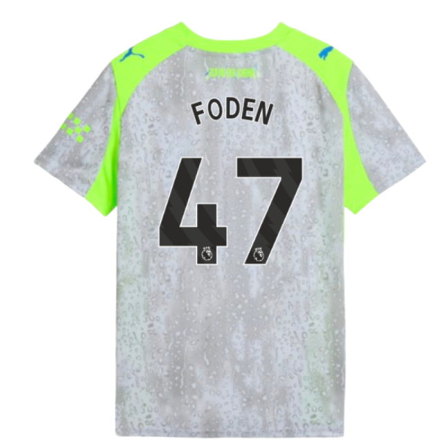 2025-2026 Man City Third Shirt (Kids) (Foden 47)-Football Jersey Hub