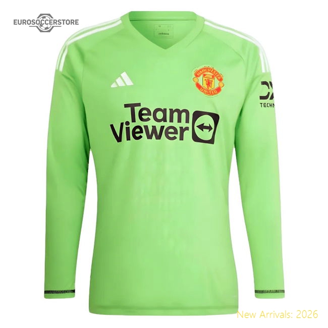 2023-2024 Man Utd Home Goalkeeper Shirt (Solar Green)-Football Jersey Hub