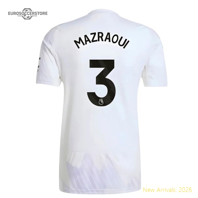 2025-2026 Man Utd Away Shirt (Mazraoui 3)-Football Jersey Hub