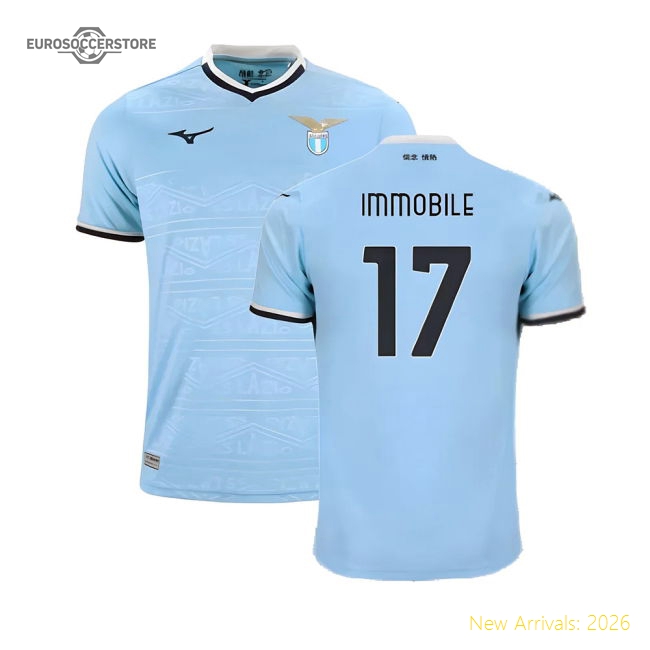 2024-2025 Lazio Home Shirt (Immobile 17)-Vantage Point Soccer