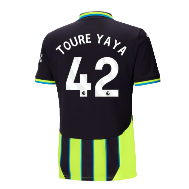 2024-2025 Man City Away Shirt (Toure Yaya 42)-Football Jersey Hub
