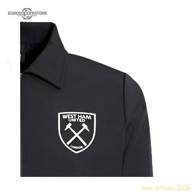 2024-2025 West Ham Presentation Jacket (Black) - Kids-Vantage Point Soccer