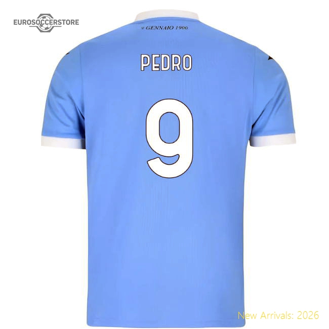 2025-2026 Lazio Home Shirt (Kids) (Pedro 9)-Vantage Point Soccer