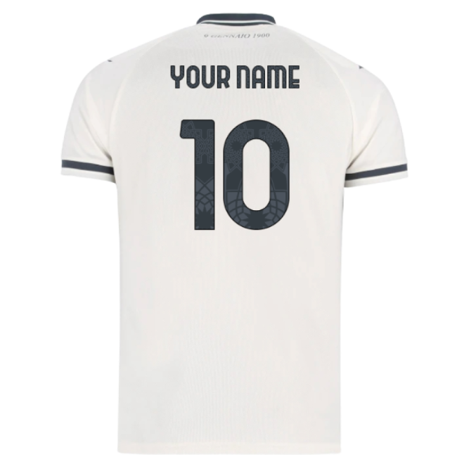 2025-2026 Lazio Away Shirt - Kids (Your Name)-Vantage Point Soccer