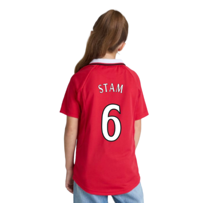 Manchester United 1999 Champions League Final Shirt (Kids) (Stam 6)-Football Jersey Hub