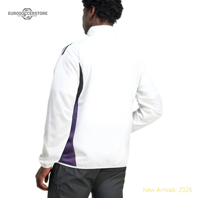 2025-2026 Man Utd Presentation Jacket (White)-Football Jersey Hub