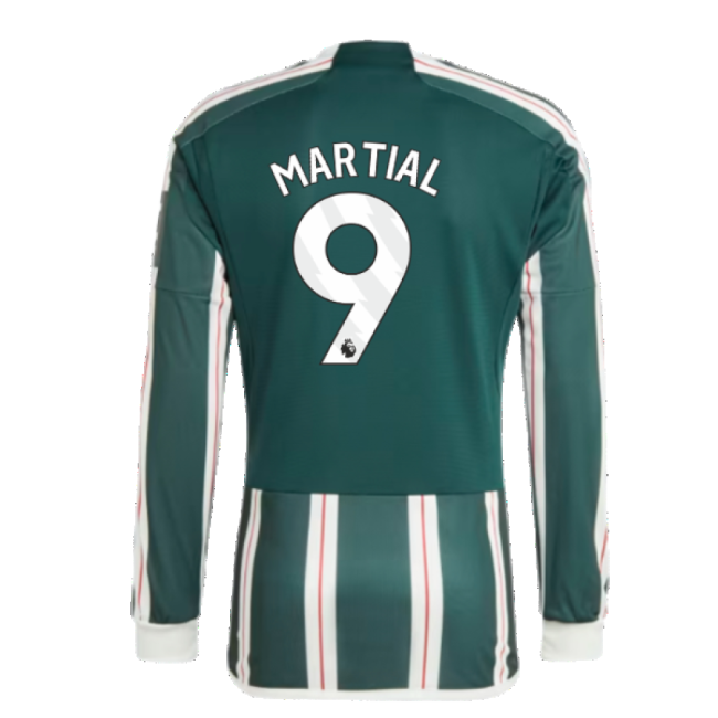 2023-2024 Man Utd Long Sleeve Away Shirt (Martial 9)-Football Jersey Hub